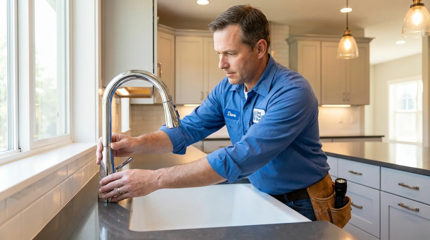 Kitchen faucet installation by Johns Plumbing LLC in Placitas