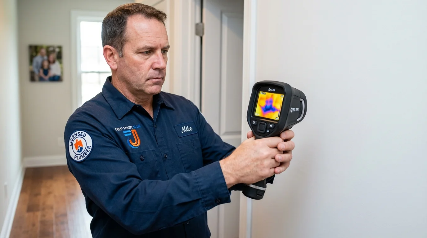 Thermal imaging leak detection by Johns Plumbing LLC in Placitas